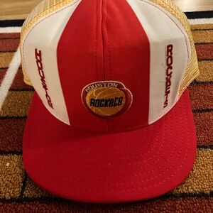 Houston Rockets Red and White Cap